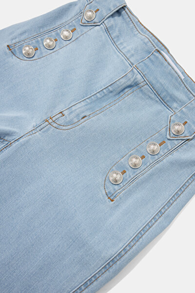 LİGHT BLUE WİDE LEG TROUSERS 3