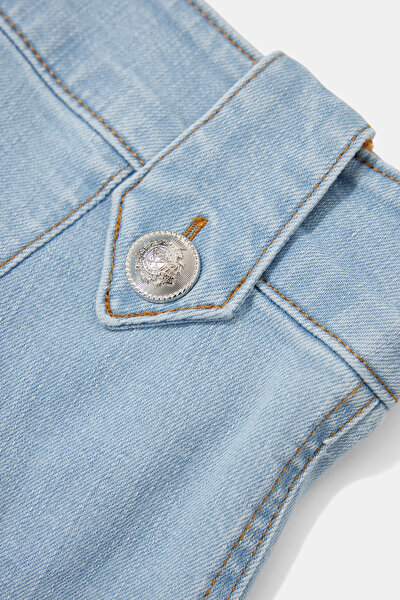 LİGHT BLUE WİDE LEG TROUSERS 4