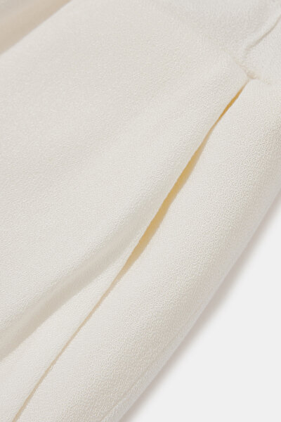 ECRU STRAIGHT CUT TROUSERS 4