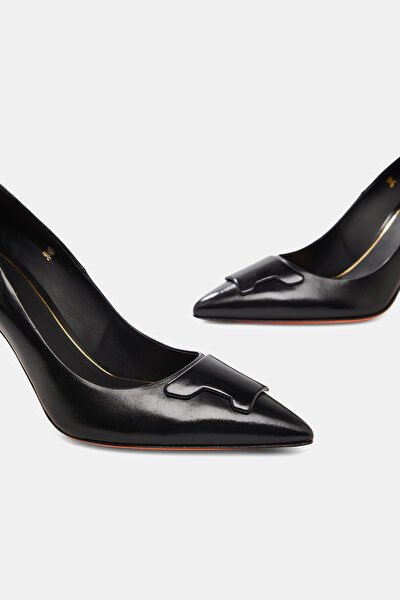 BLACK LEATHER SHOES 5