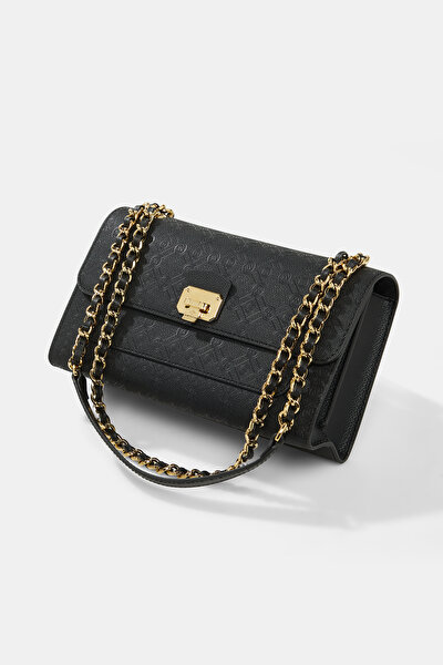 BLACK MONOGRAM BAG 5