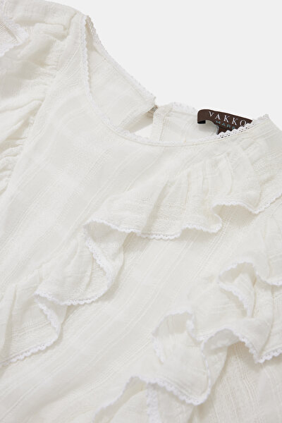 WHITE LONG SLEEVE SHORT DRESS 10
