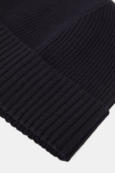 NAVY BLUE WOOL BERET 3