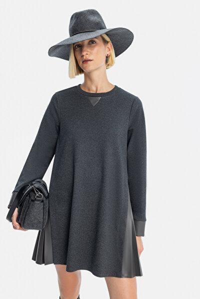 ANTHRACITE LONG SLEEVE DRESS 3