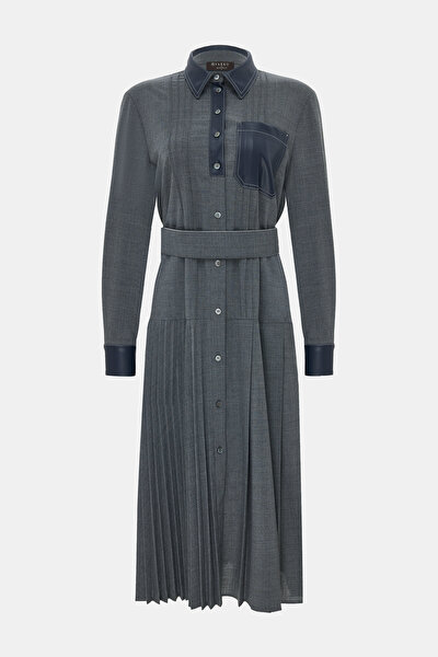 NAVY BLUE LONG SLEEVE DRESS 8