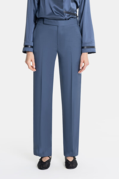 BLUE STRAIGHT CUT TROUSERS 3