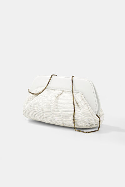 WHITE WICKER BAG 5