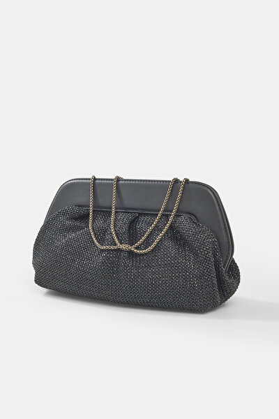 BLACK WICKER BAG 5