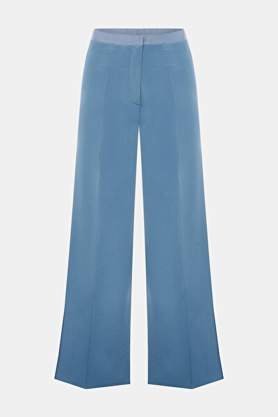 BLUE WIDE LEG TROUSERS 4