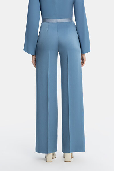 BLUE WIDE LEG TROUSERS 3