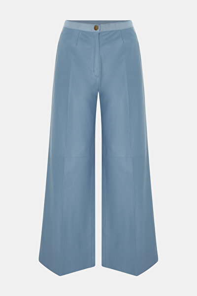 BLUE STRAIGHT CUT TROUSERS 4