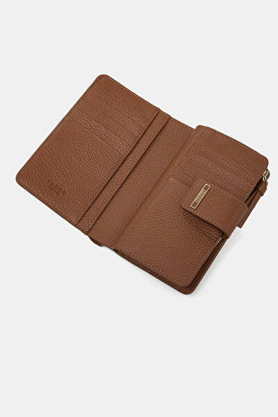 TAN MONOGRAM LEATHER WALLET 4