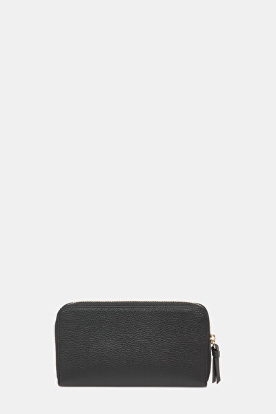 BLACK MONOGRAM LEATHER WALLET 3