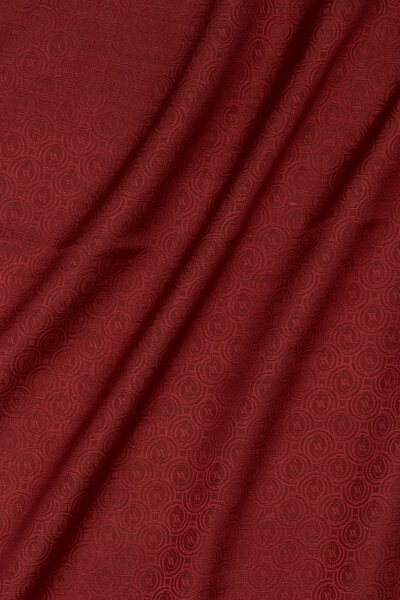 DARK RED COTTON/SILK SHAWL 3