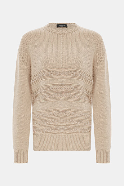 BEIGE BASIC / ROUND NECKLINE TRICOT 5