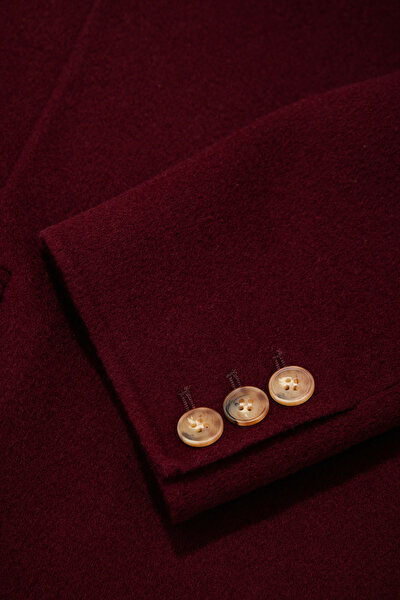 MAROON REEFER JACKET 5