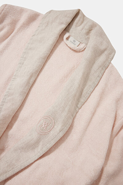 UNISEX MONOGRAM NAKIŞLI BORNOZ 3