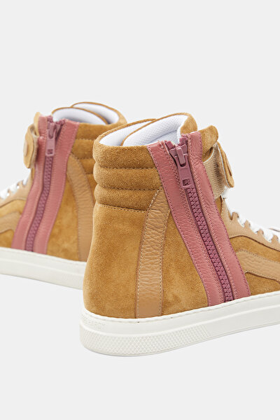 PINK SUEDE SNEAKER KADIN 5