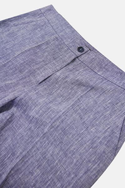 DARK BLUE STRAIGHT CUT TROUSERS 3