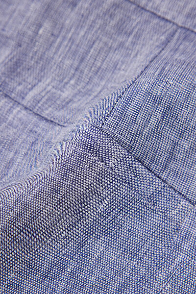 DARK BLUE STRAIGHT CUT TROUSERS 4