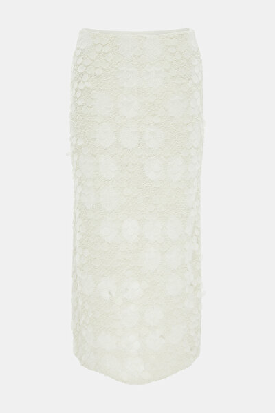 ECRU MIDI SKIRT 5