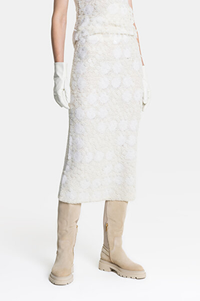 ECRU MIDI SKIRT 3