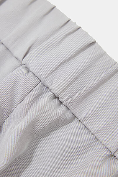 GREY WIDE LEG TROUSERS 8