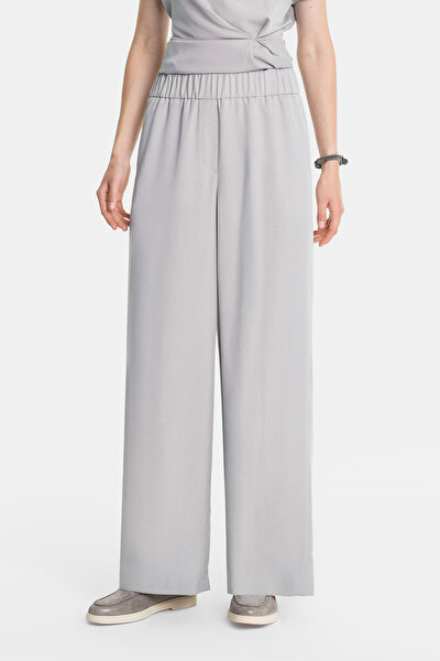 GREY WIDE LEG TROUSERS 3