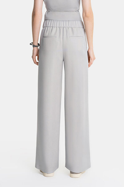 GREY WIDE LEG TROUSERS 4