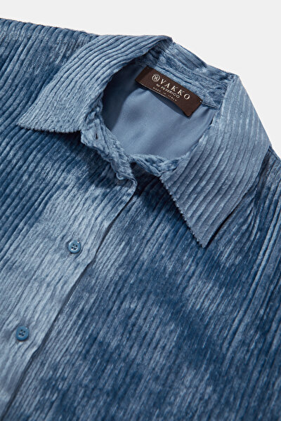 INDIGO LONG SLEEVE SHIRT 9
