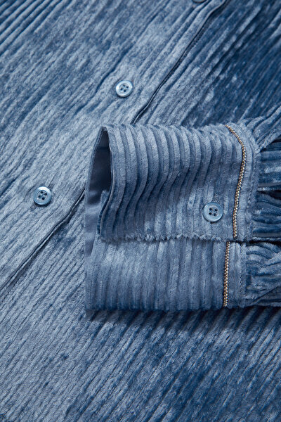 INDIGO LONG SLEEVE SHIRT 10