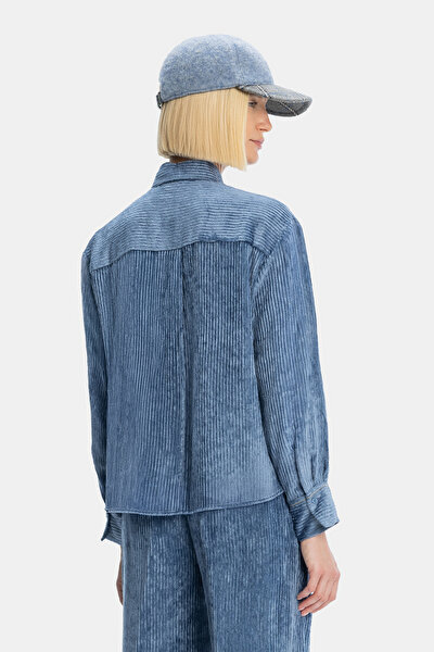 INDIGO LONG SLEEVE SHIRT 3