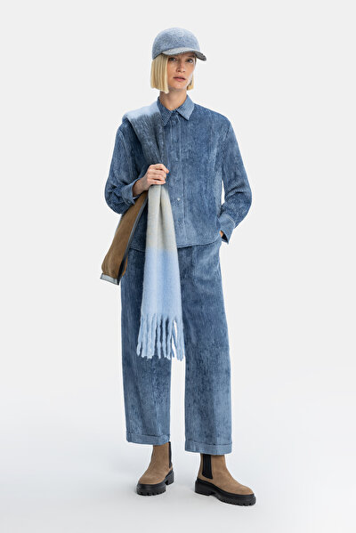 INDIGO LONG SLEEVE SHIRT 5