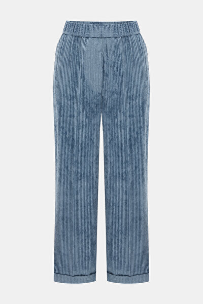 INDIGO WIDE LEG TROUSERS 5