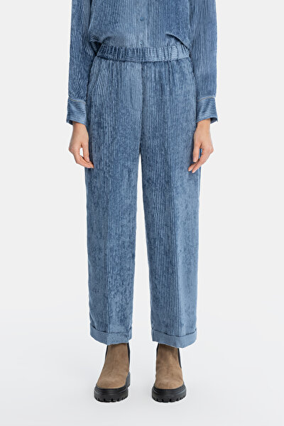 INDIGO WIDE LEG TROUSERS 3