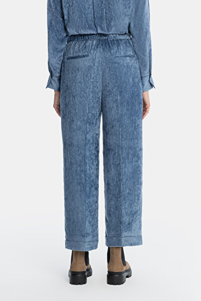 INDIGO WIDE LEG TROUSERS 4
