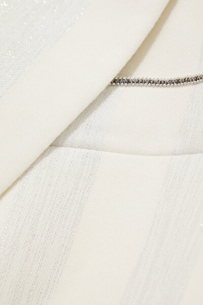 EKRU ÇİZGİLİ CEKET 10