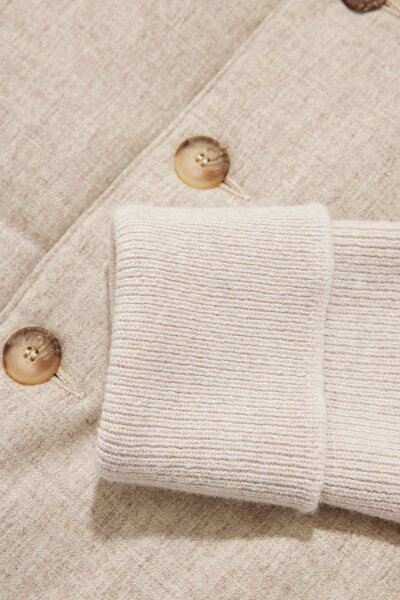 BEIGE WOOL COAT 4