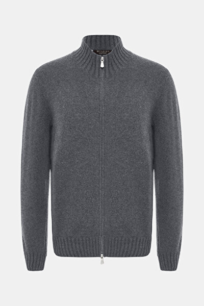 DİK YAKALI FERMUARLI KAŞMİR TRİKO 5