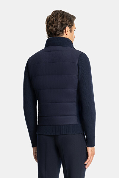 NAVY BLUE WOOL COAT 3