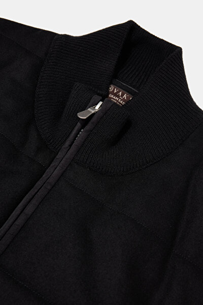 BLACK WOOL COAT 8