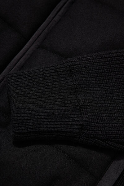 BLACK WOOL COAT 9