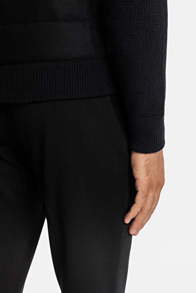BLACK WOOL COAT 5