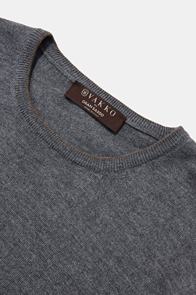GREY BASIC / ROUND NECKLINE TRICOT 8