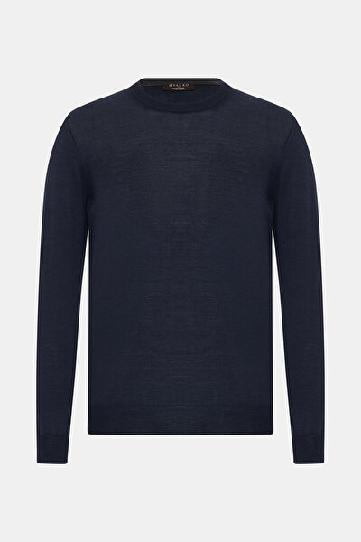 NAVY BLUE BASIC / ROUND NECKLINE TRICOT 5
