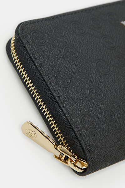 BLACK MONOGRAM WALLET 4