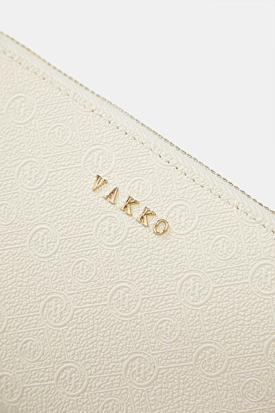 ECRU MONOGRAM WALLET 5