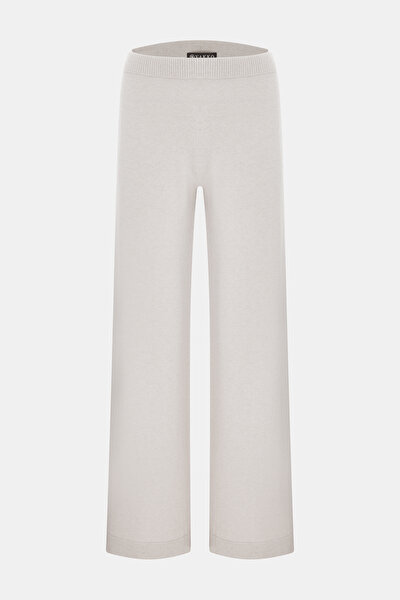 BEIGE WIDE LEG TROUSERS 4