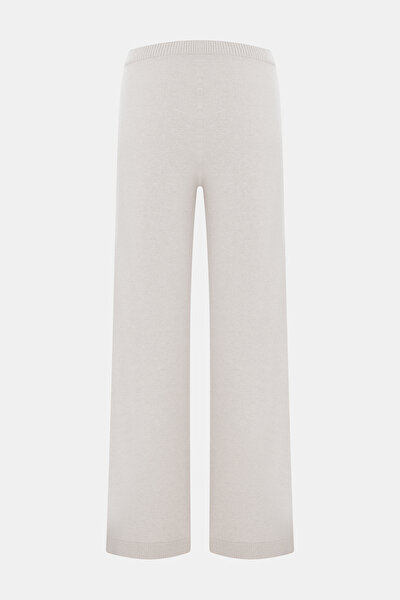 BEIGE WIDE LEG TROUSERS 5