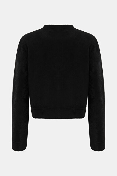 BLACK BASIC / ROUND NECKLINE JACKET 8
